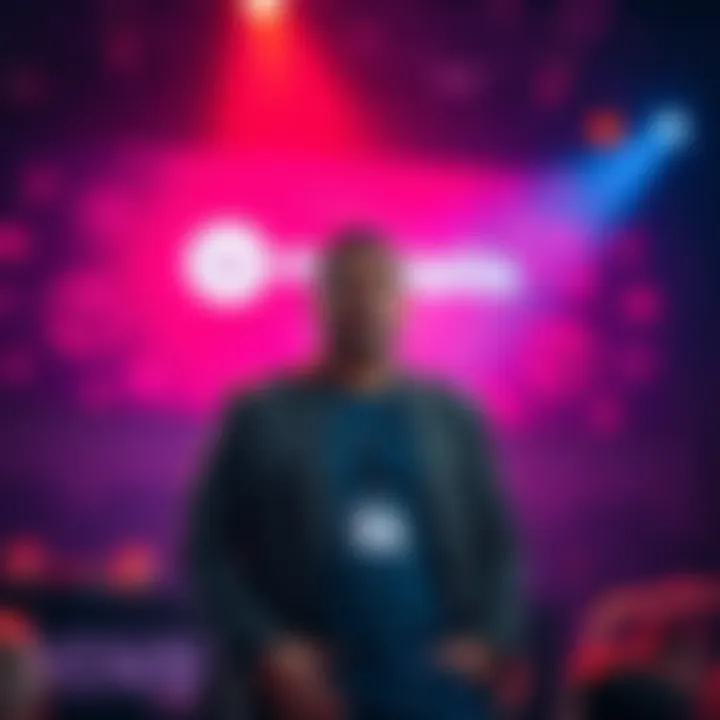 Ray Youssef standing on stage discussing his arrest and views on P2P crypto economy after his MoneroTopia26 speech