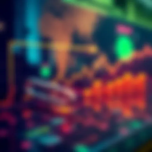 A chart showing potential yields from real world assets on blockchain, with cash flow examples in the background