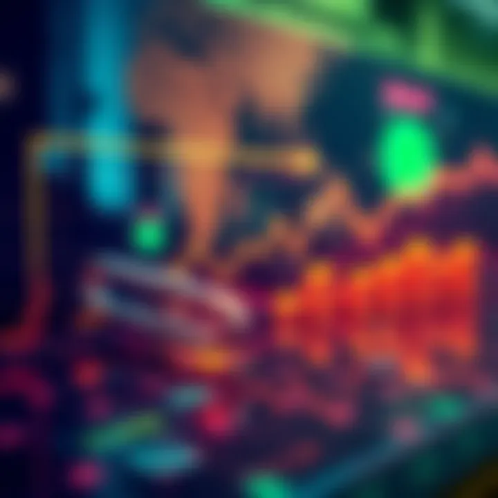 A chart showing potential yields from real world assets on blockchain, with cash flow examples in the background