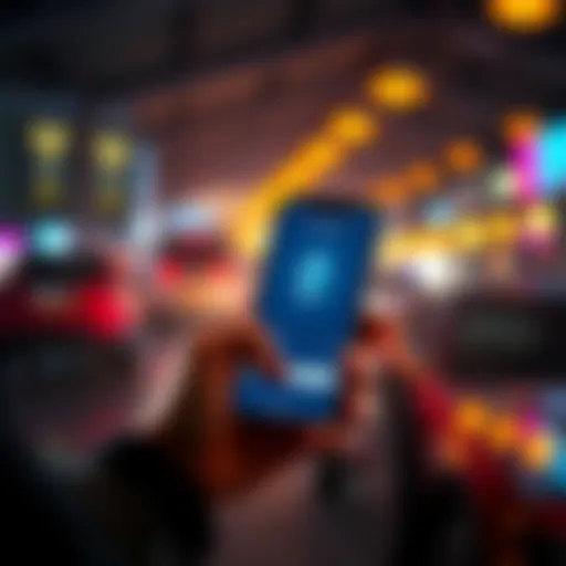 A person holding a smartphone showing an Ethereum wallet app, symbolizing receiving payments online.