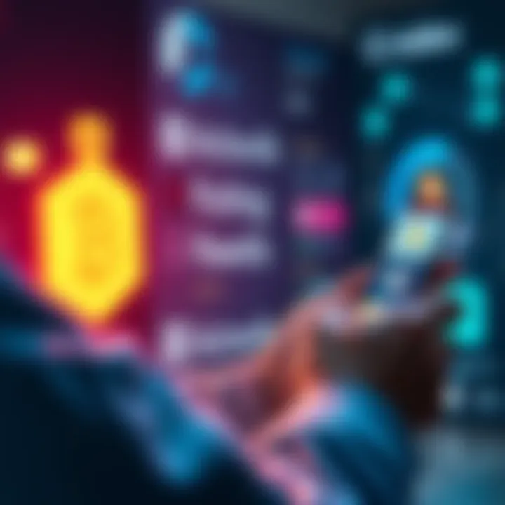 A person using a mobile app to receive cryptocurrency payments while maintaining privacy.