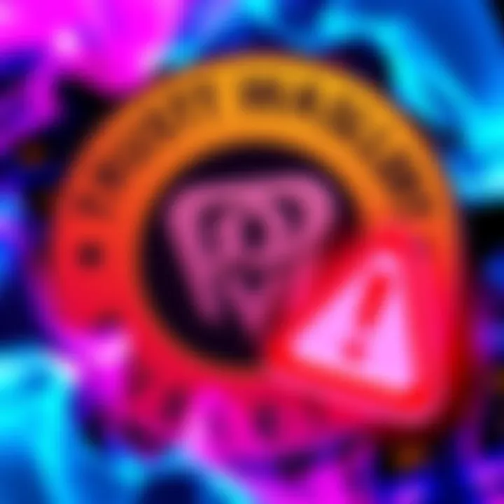 A Trust Wallet logo with a warning sign, symbolizing the loss of 6,555 USDT in a theft.