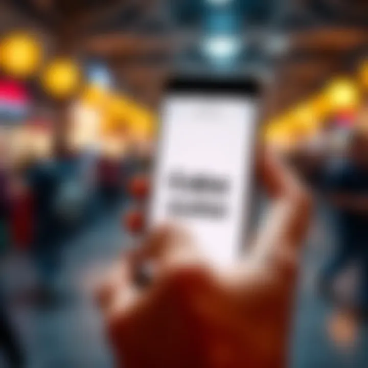 A person holding a phone displaying the Cake Wallet app with a seed phrase on the screen, looking focused and determined.