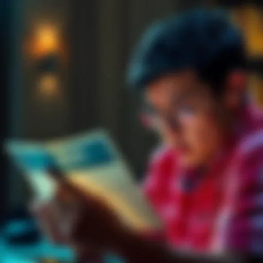 A person looks worried while reading a suspicious email about a Bitcoin investment, showing details about account deactivation and demands for payment.