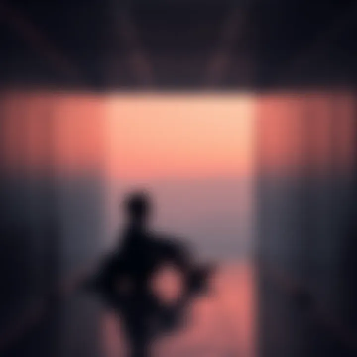 A person sitting alone in a quiet space, looking contemplative after a recent migration experience, with a hint of sadness in their expression.