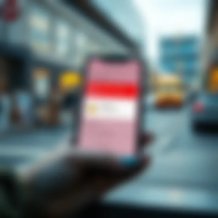 A smartphone showing a rent conversion app with maximum selection highlighted, indicating a warning alert on the screen.