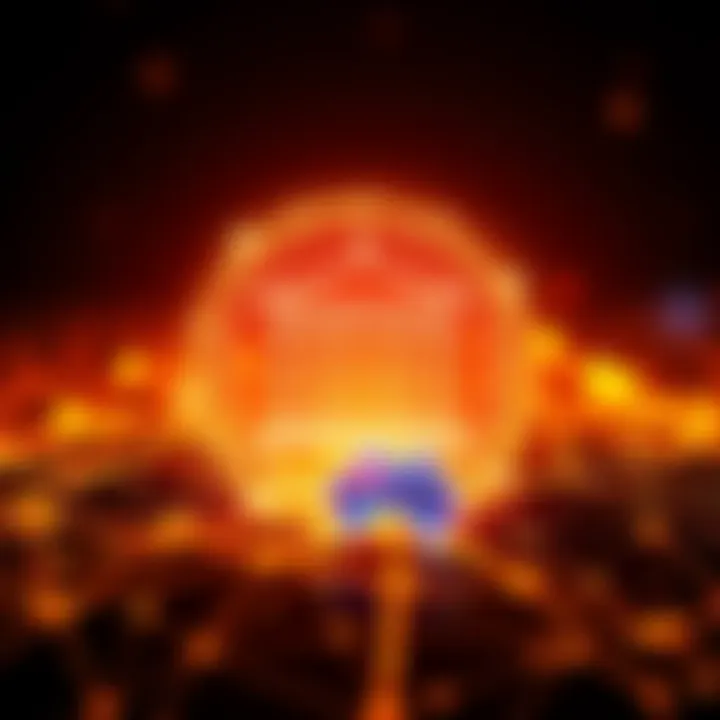 The Reserve Bank of Australia logo with a digital representation of the Hedera blockchain network, symbolizing live operations using real funds.