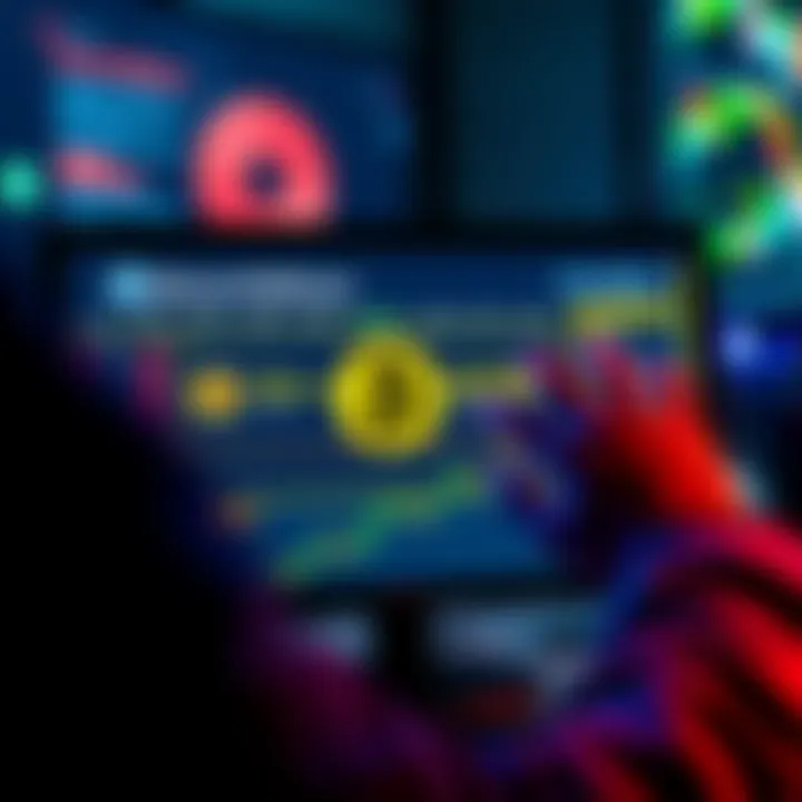 A person resetting an NMMiners device with a new Bitcoin wallet address on a computer screen