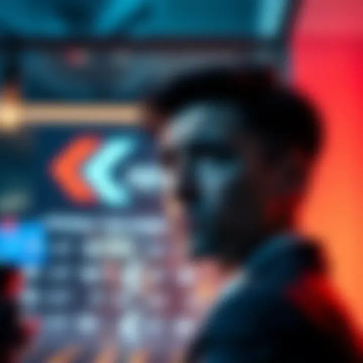 A visual representation showing Revolut's logo and a graphic of missing points with a concerned business person looking at it.