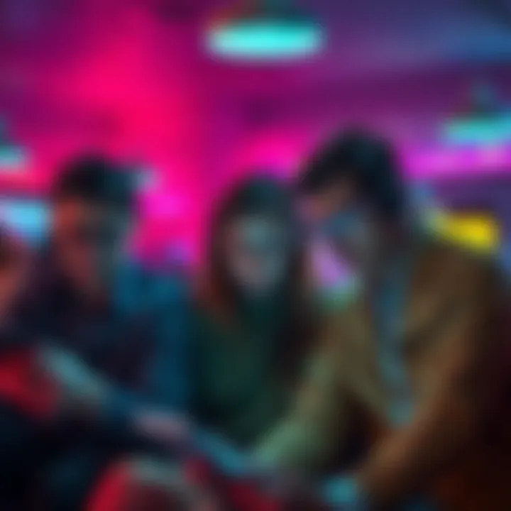 A visual representation of issues with Revolut virtual and physical cards being blocked by Microsoft and other tech firms, showing frustrated people using cloud services.