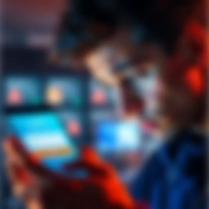 Revolut login screen A person looking frustrated at a phone displaying the Revolut login screen, symbolizing issues accessing the account