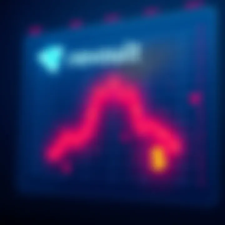 A graphic showing a downward trend in interest rates with a Revolut logo and a dollar symbol