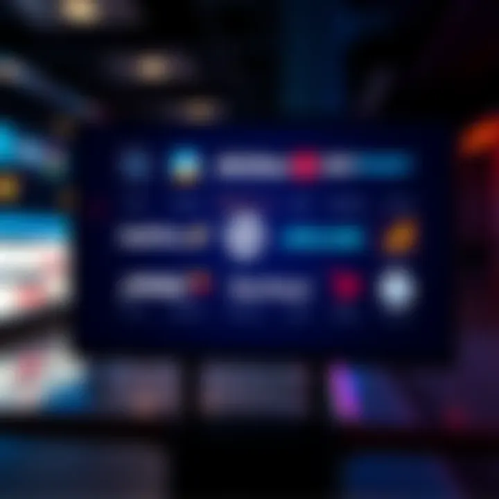 Logos of airlines no longer part of the RevPoint program displayed on a digital screen