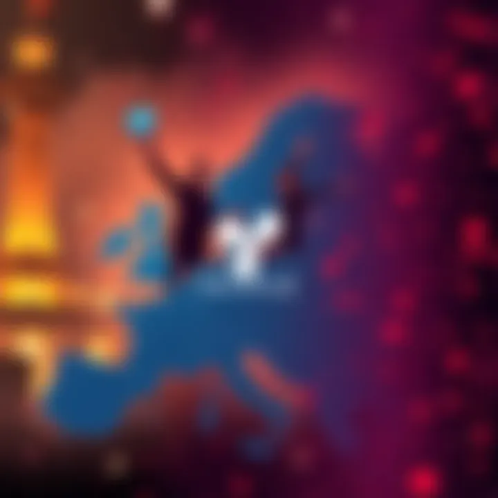 Ripple team celebrating the acquisition of a financial license in Luxembourg, showcasing a map of Europe with Luxembourg highlighted.