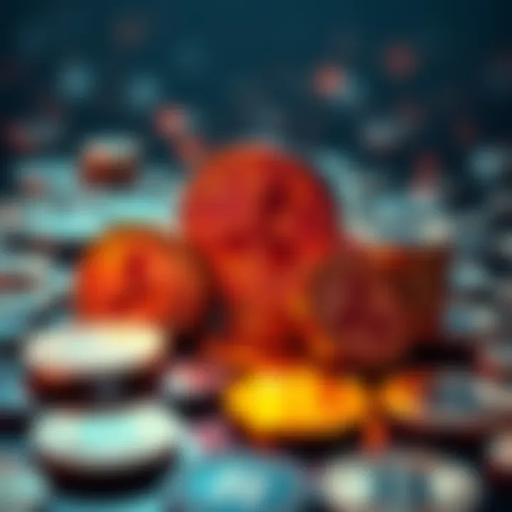 A visual representation showing diminishing Ripple XRP coins, symbolizing growing scarcity and concern among investors.