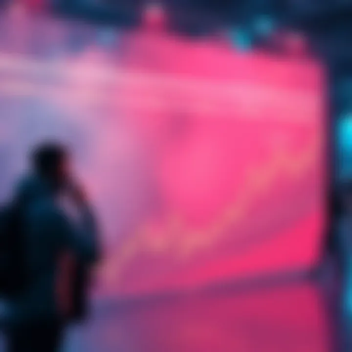 A visual representation of rising gas fees impacting a crypto protocol launch, showing a fluctuating graph and a worried team.