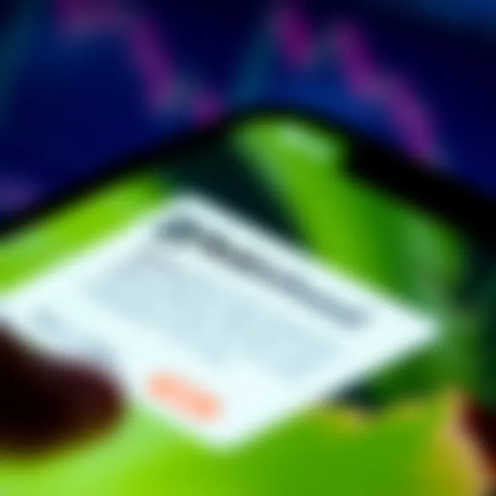 A close-up of a rejected transaction notice on a smartphone screen with a stock trading app open.