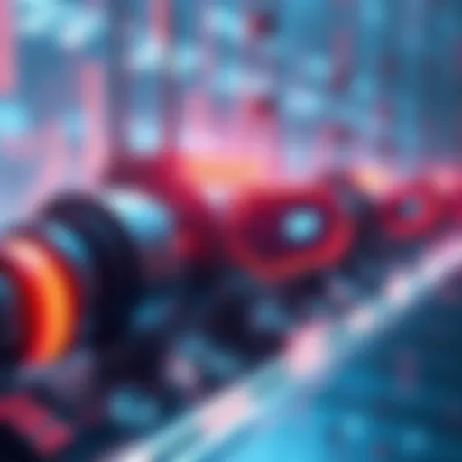 Illustration of the Rossy LFT technology with futuristic elements and glowing effects