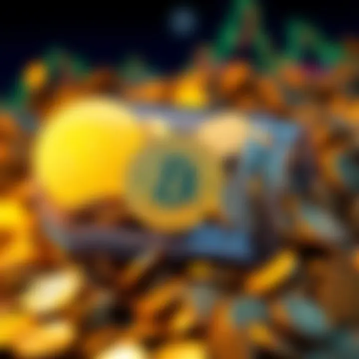 Roth IRA with FBTC Coins A visual representation of a Roth IRA investment account filled with FBTC coins, symbolizing modern investment strategies.