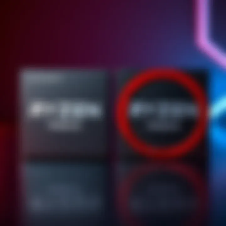 Close-up view of Ryzen 9 7945HX and 7940HX processors showcasing their design and features