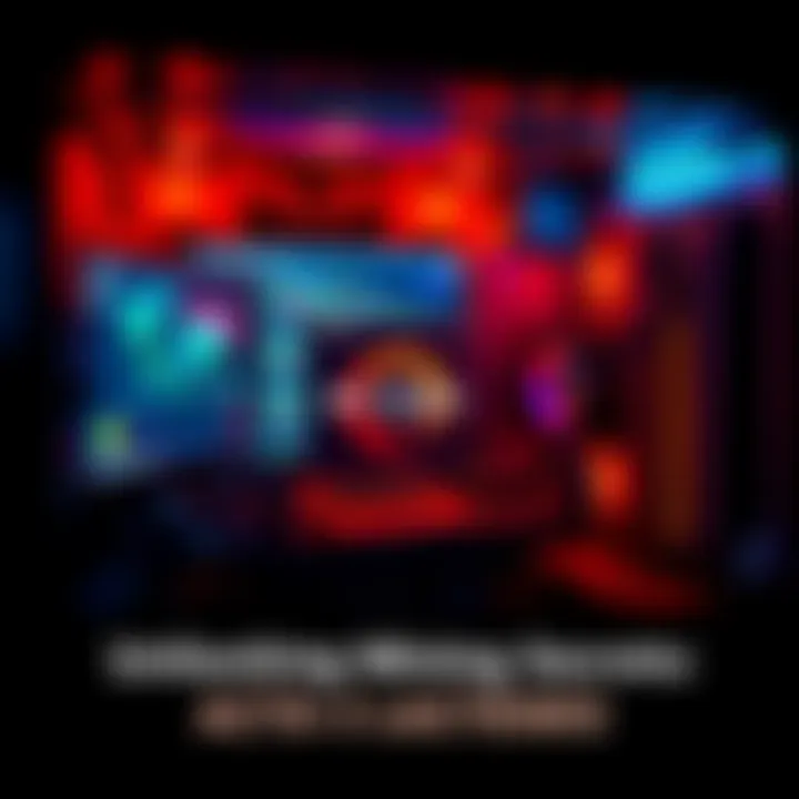 A Ryzen 3 processor installed in a computer with mining software displayed on the screen, showcasing a mining setup.