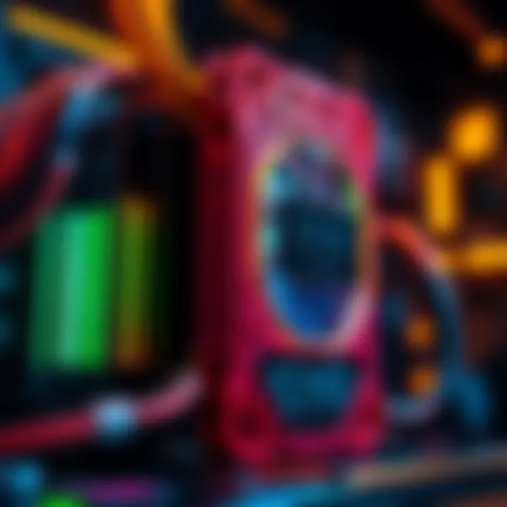 A close-up of the S19 XP Hyd 293T Bitcoin miner showcasing its design and features.