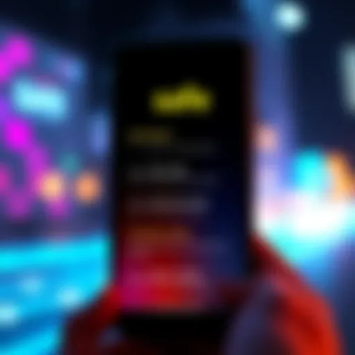 Illustration of a mobile phone displaying seed phrases for key generation in Safe Mobile app