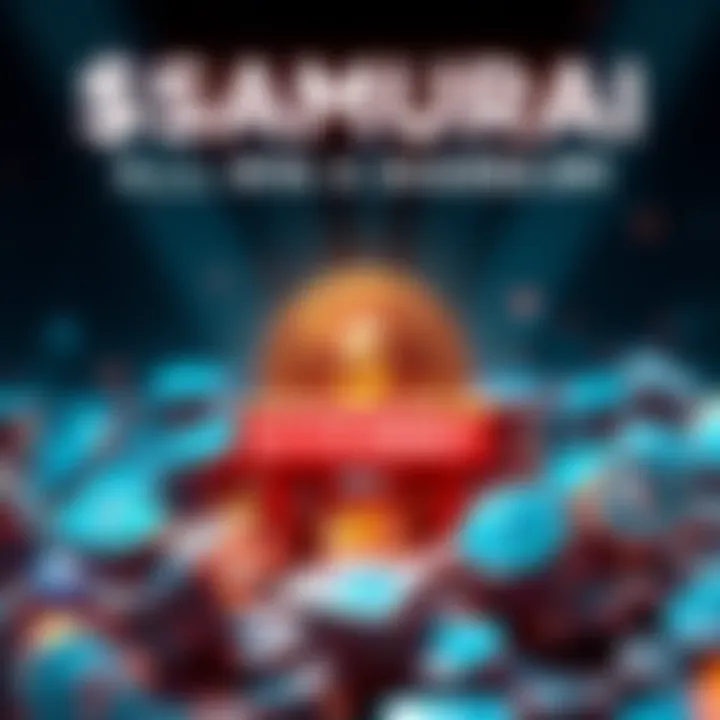 Graphic showing a giveaway announcement for the $SAMURAI Phase 2 with tokens and Ethereum logos