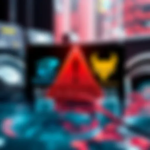 A graphic showing two mining pool logos, zsolo.bid and luckymonster.pro, with a warning symbol indicating they are scams.