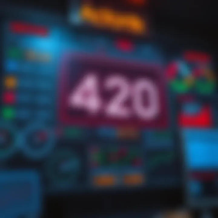 A scoreboard displaying a score of 440 points, with various indicators and metrics around it, showcasing performance analysis.