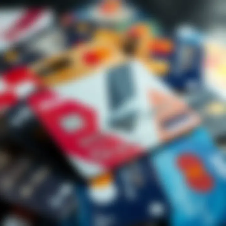 Close-up of a scratched Revolut card with a blurred background of other bank cards