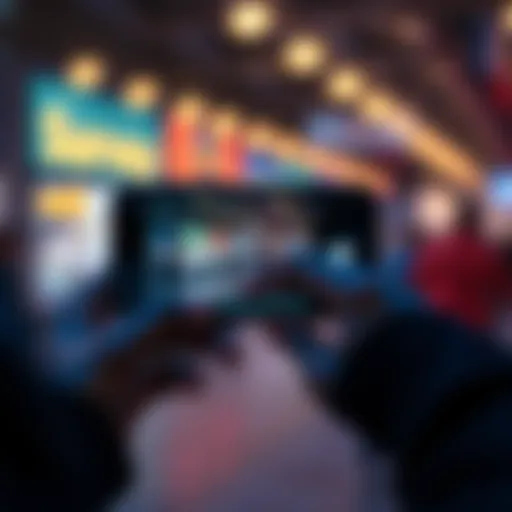 A person taking a screenshot on their phone after completing an online survey, ensuring they have proof for rewards.