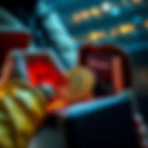 A person placing Bitcoin into a cold wallet for enhanced security