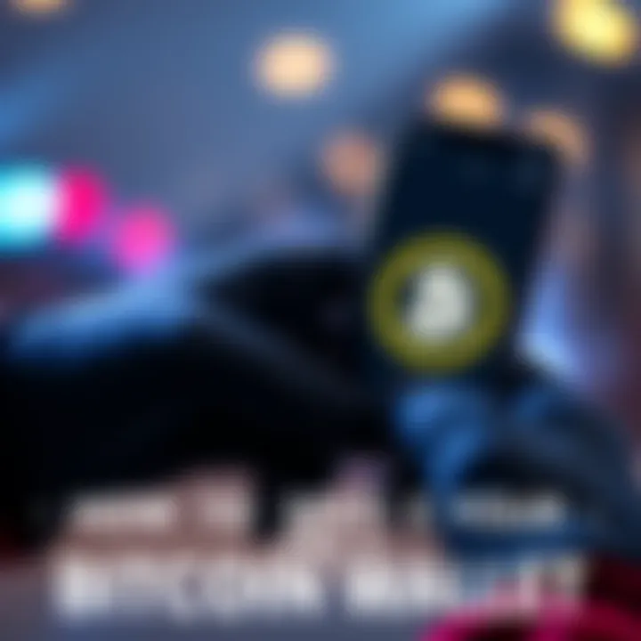 A person wearing gloves is holding a smartphone showing a Bitcoin wallet app with a lock symbol, symbolizing wallet security.