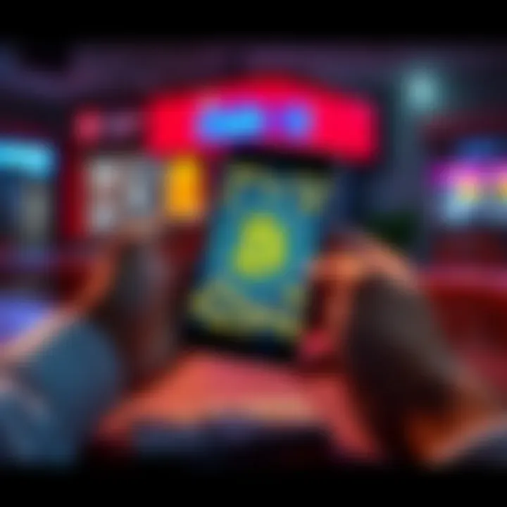 A person holding a smartphone displaying Pi coins, with cash on the table, signaling a successful transaction.