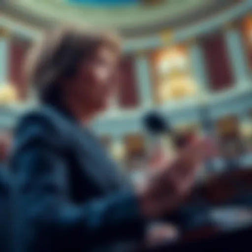Senator Cynthia Lummis speaking at the Senate, urging banks to adapt to new regulations for survival.