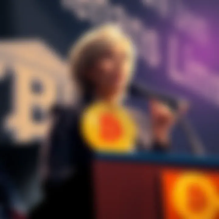 Senator Cynthia Lummis speaks at a podium promoting Bitcoin as a legal currency in the U.S.