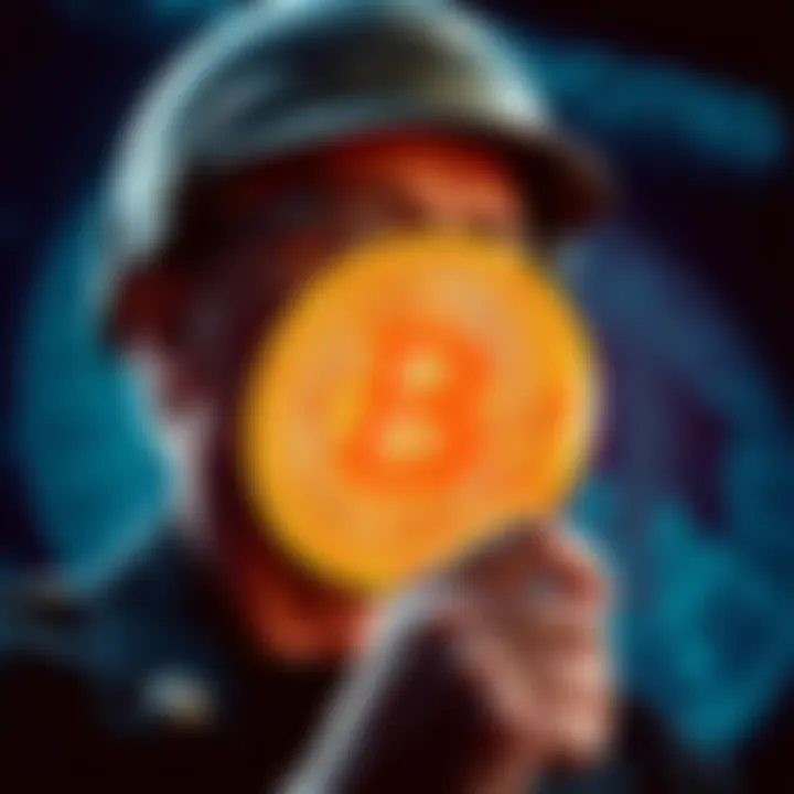 A U.S. senator discusses Bitcoin integration for military cyber defense, symbolizing security and technology.