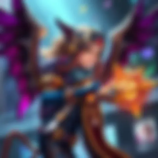 Seraphine using her W ability, providing support to allies in a vibrant game setting.