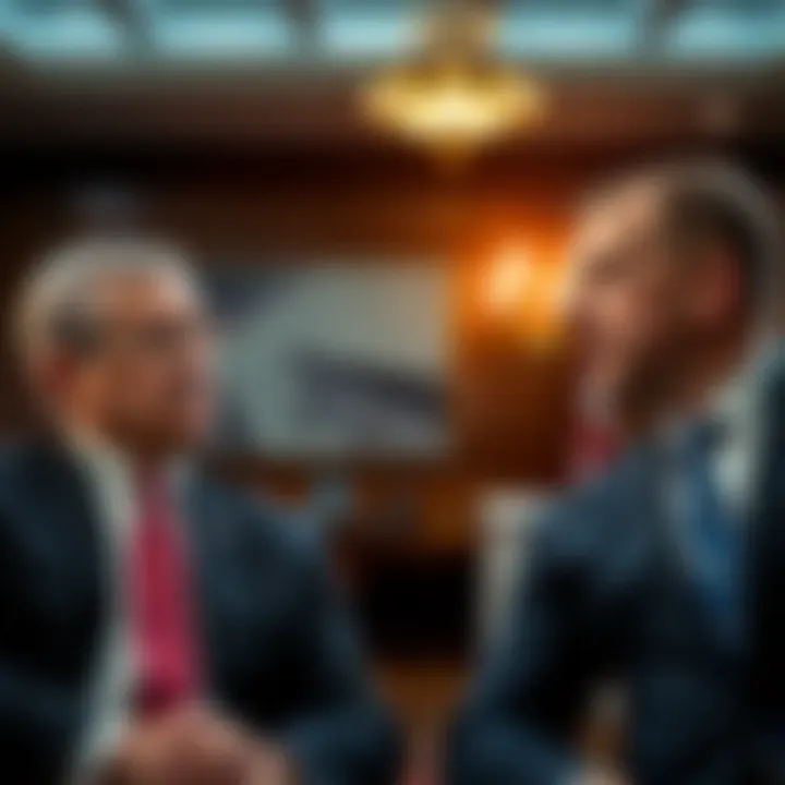 Sergey and Tyler Williams from the U.S. Treasury meet to discuss fiscal policies and economic strategies