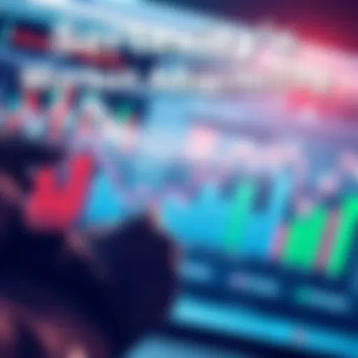 Illustration showing Sertexity adapting strategies with graphs and changing market trends in the background.