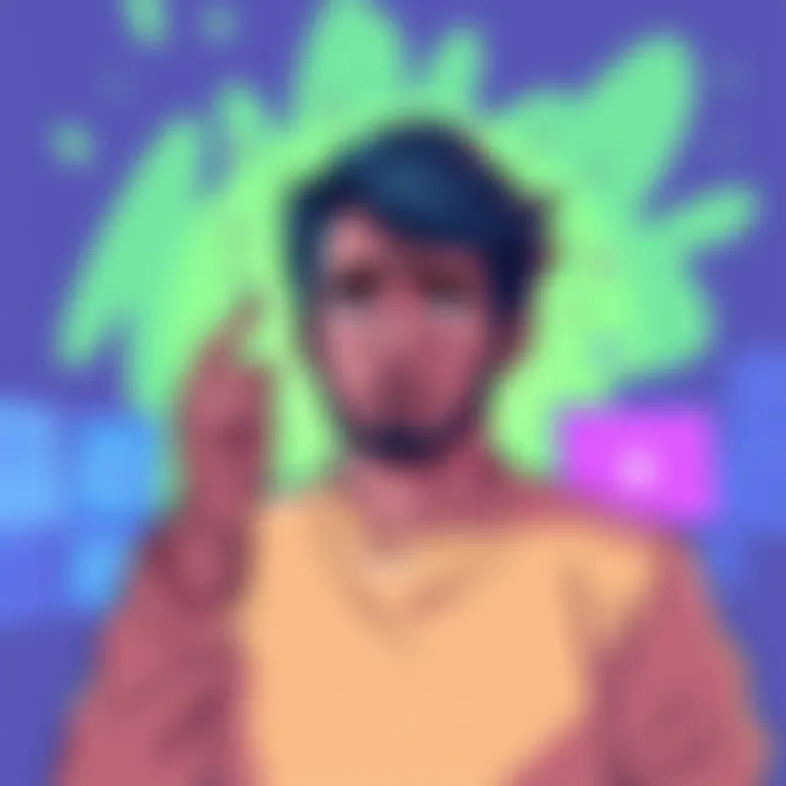 Illustration showing a user being concerned about their name being exposed through a referral link on Shakepay.