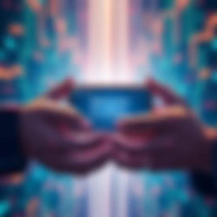 Illustration showing multiple hands holding a digital wallet with a seed phrase, highlighting the risk of shared access to cryptocurrency assets.