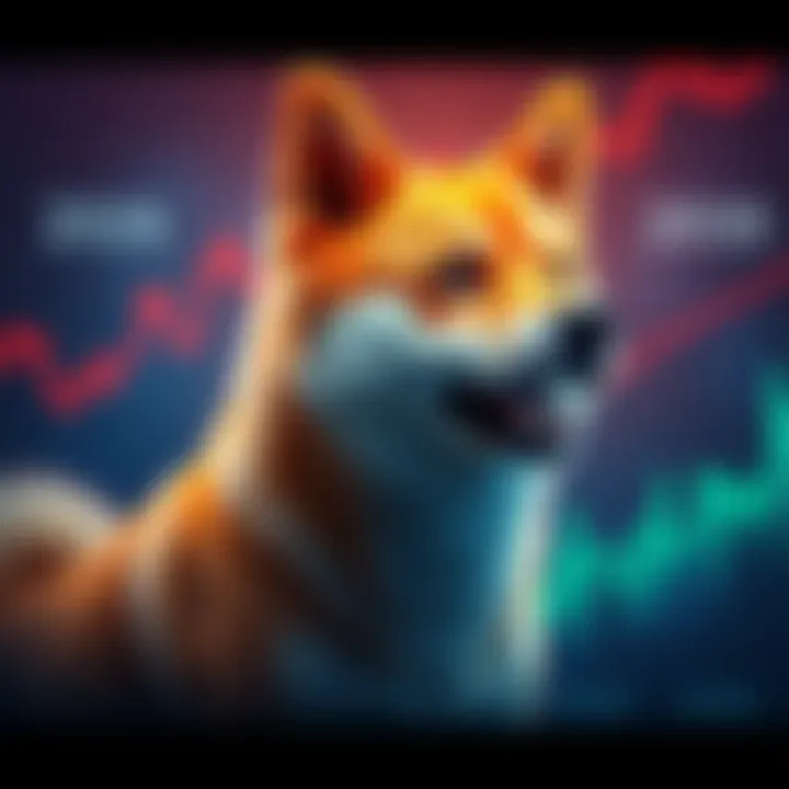 A chart showing the price forecast for Shiba Inu from 2026 to 2030 with upward trends and potential rally indications.
