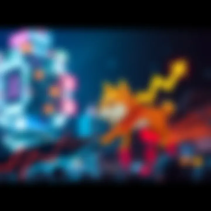 A graphic showing the Shiba Inu cryptocurrency with a rising graph to indicate a 200% increase in value.