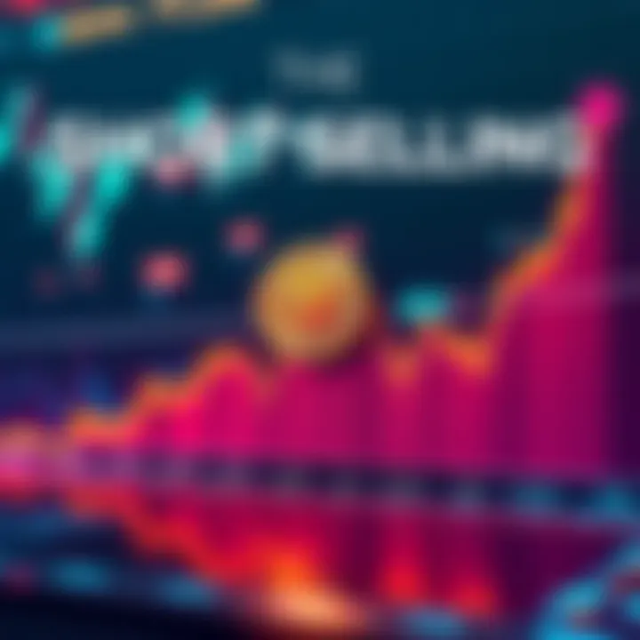 A graph showing the price trend of Bitcoin with indicators of short selling activity, highlighting market fluctuations.