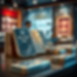 A display of silver bars next to a jewelry shop counter, symbolizing income generation from silver.