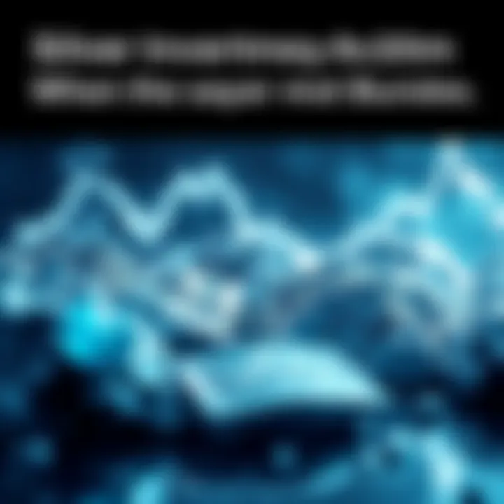 A graph depicting the rise and potential fall of silver prices, with various investment options highlighted around it.