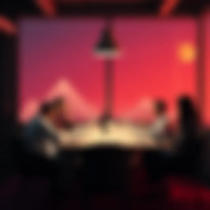 Small dinner meetup with builders in web3 A cozy dinner table set for a small gathering, highlighting intimate conversation among builders in the web3 community.