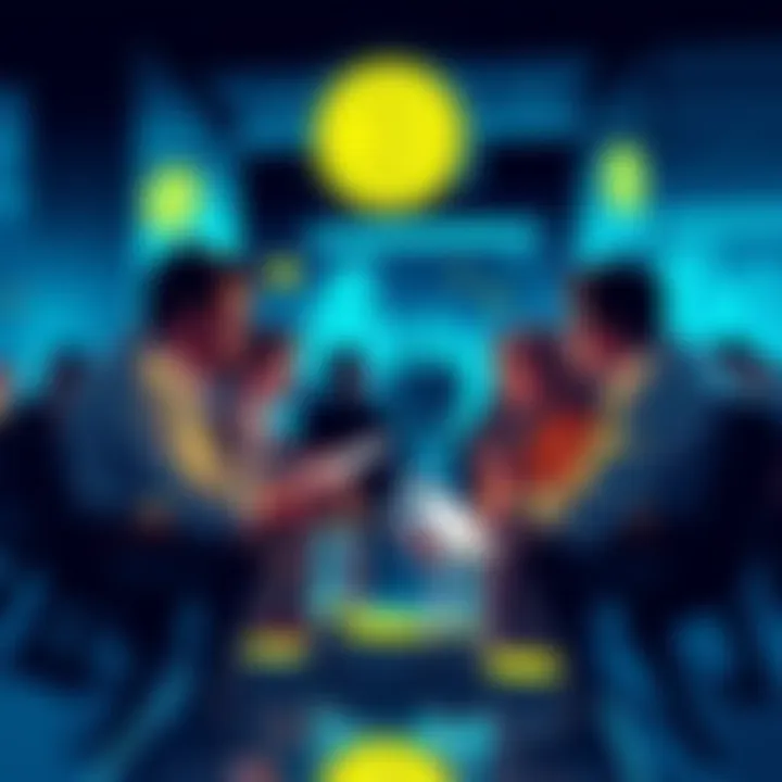 People discussing their investment strategies in Solana cryptocurrency and other coins